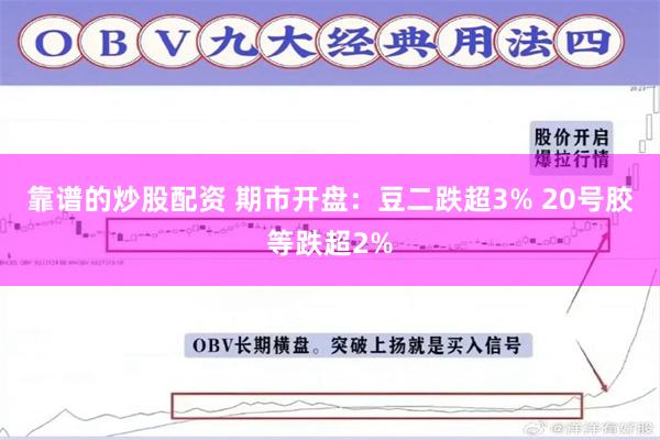 靠谱的炒股配资 期市开盘：豆二跌超3% 20号胶等跌超2%