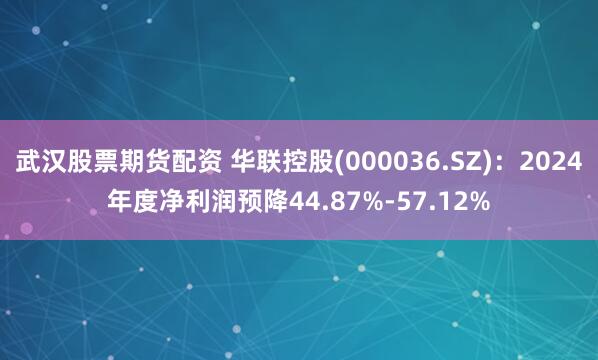 武汉股票期货配资 华联控股(000036.SZ)：2024年度净利润预降44.87%-57.12%